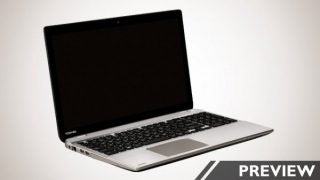 Toshiba Satellite P50t laptop on a white background.