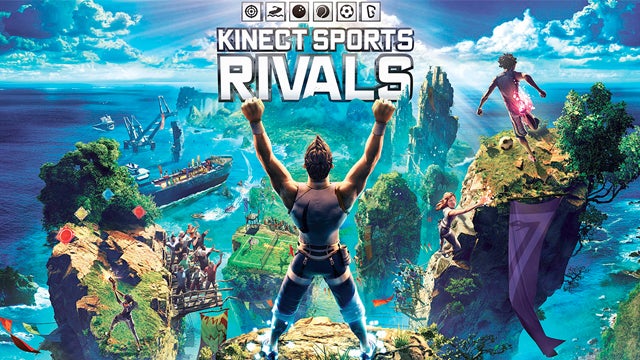 Kinect Sports Rivals cover art with animated characters.