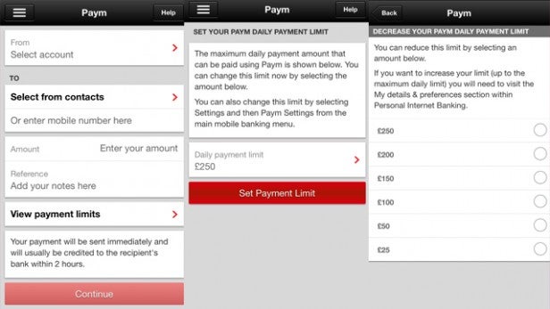 Paym payment limits
