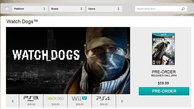 Watch Dogs Wii U release date