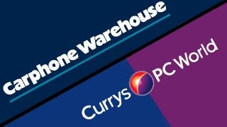 Carphone Warehouse and Dixons group merger