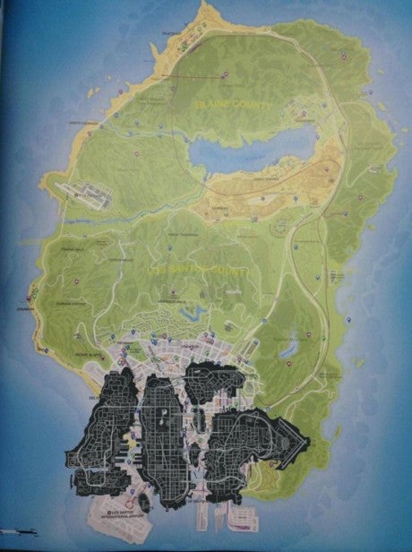 GTA 5 map vs GTA 4