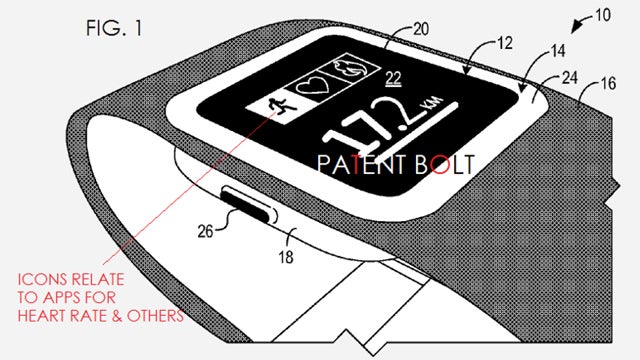 Microsoft smartwatch patent