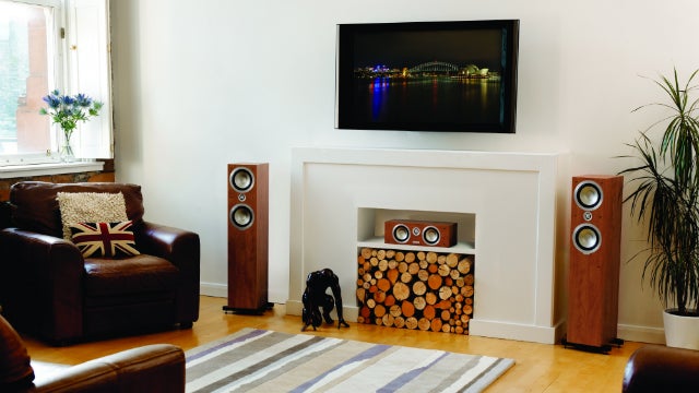 Tannoy Mercury Vi speakers in a modern living room setting.