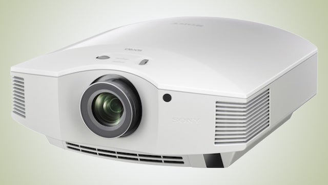 Sony VPL-HW40ES projector on a white background.