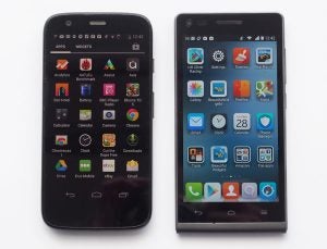 Motorola Moto G vs EE Kestrel 9
