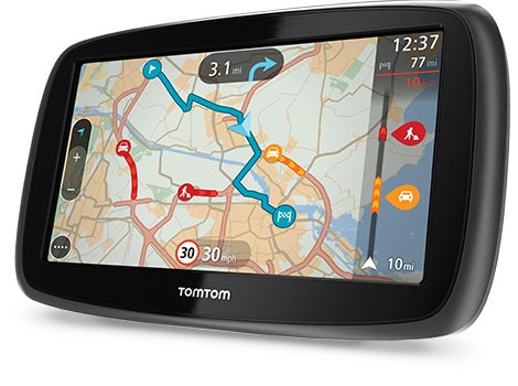 TomTom GO 60TomTom GO 60 GPS with active route display.