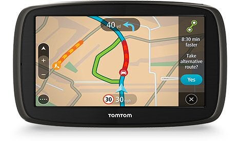 TomTom GO 60TomTom GO 60 GPS navigator displaying a route map.