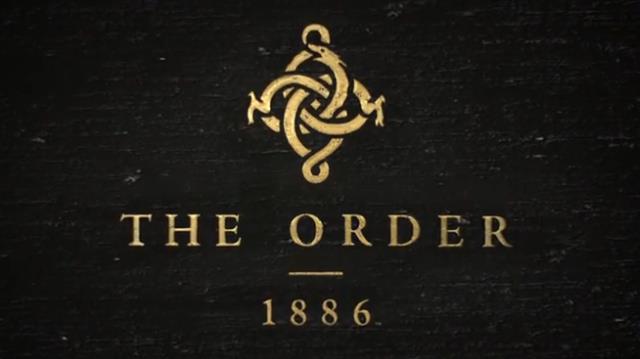Logo of The Order: 1886 on a black textured background.