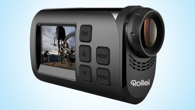 Rollei Actioncam S-30 WiFi camera with display screen.