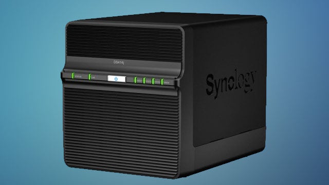 Synology DiskStation DS414j network attached storage device.