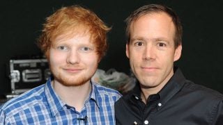 Ed Sheeran with Beats CEO Luke Wood