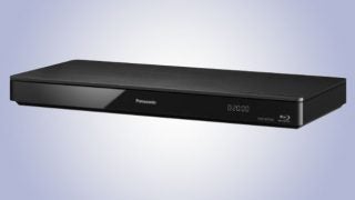 Panasonic DMP-BDT360 Blu-ray player on a gradient background.