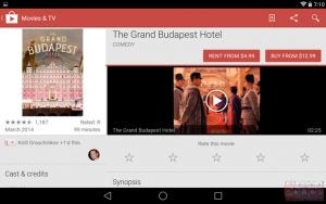 Android L Google Play store redesign