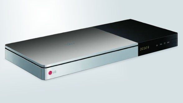 LG BP740 Blu-ray player on a white background.