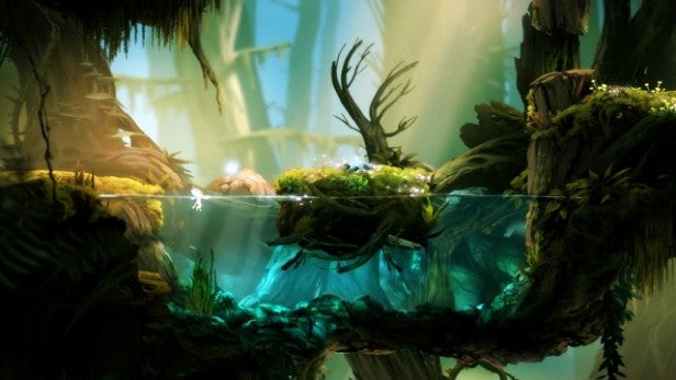 Screenshot of Ori and the Blind Forest gameplay.