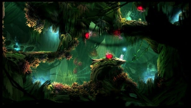 Screenshot of Ori and the Blind Forest game environment.