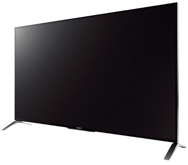 Modern flat screen television on a white background.