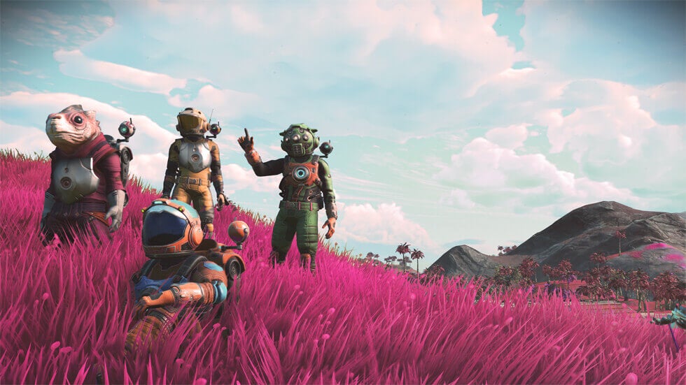 no man's skyA screenshot of a scene from a game called No Man's Sky