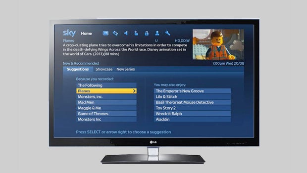 Sky+HD recommendations