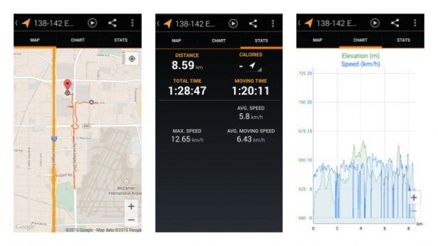MyTracks Android app