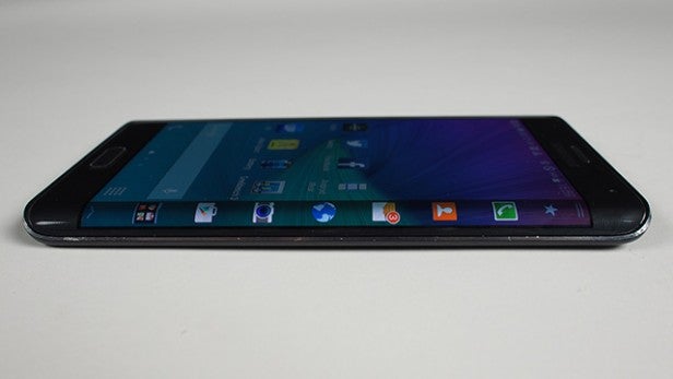 Samsung Galaxy Edge smartphone on white background.