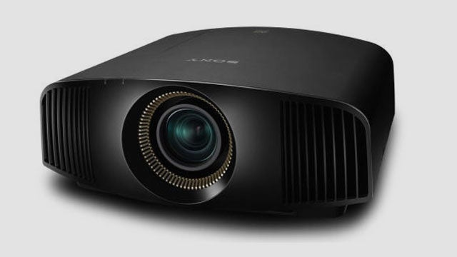 Sony VPL-VW300ES 4K projector on a white background.