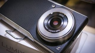 Panasonic Lumix CM1 camera with Leica lens.