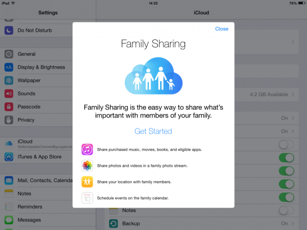 iOS Family Sharing