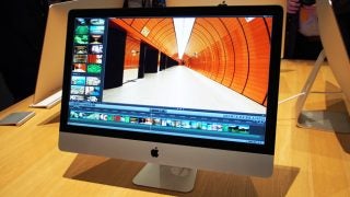 iMac Retina 5K display showcasing high-resolution video editing software.