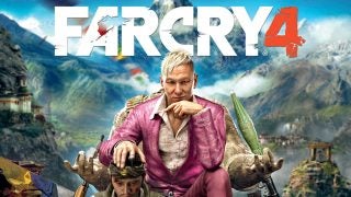 Far Cry 4 cover with main character and Himalayan backdrop.