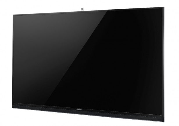 Panasonic 55AX902Flat-screen television showcasing sleek design and blank screen.