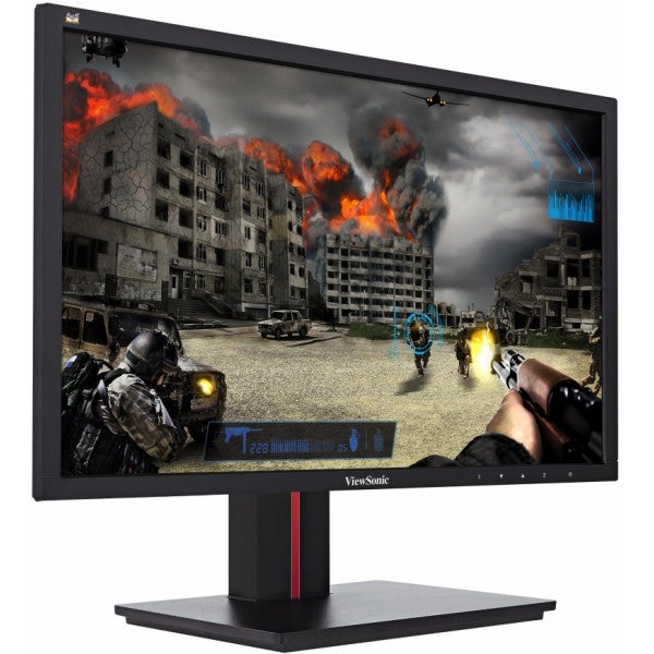 ViewSonic VG2401mh monitor displaying a first-person shooter game.