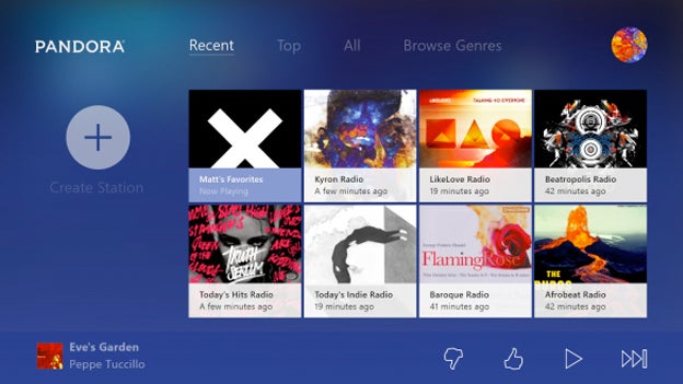 Pandora on Xbox One