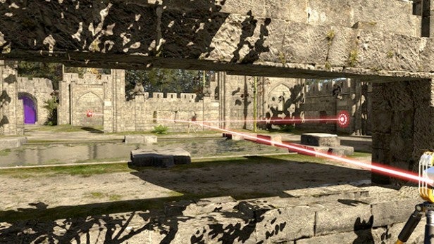 Screenshot of a puzzle from The Talos Principle game.