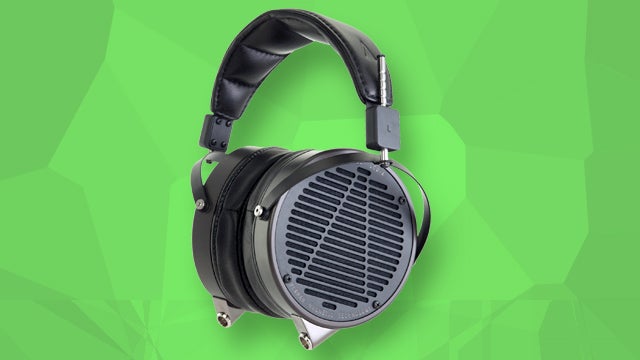 Audeze LCD-X over-ear planar magnetic headphones.