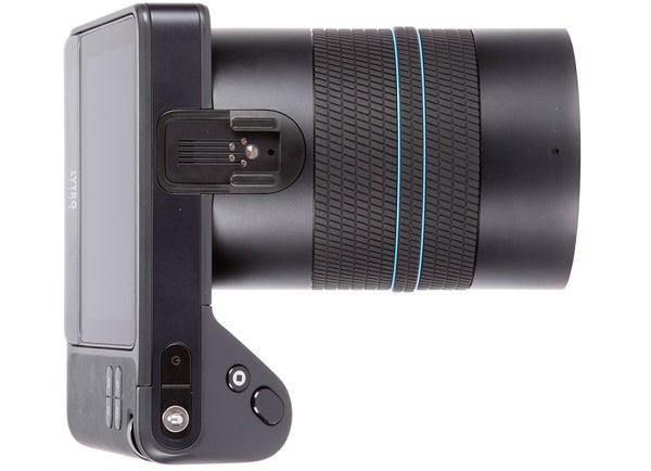 Lytro Illum light-field camera with lens side view