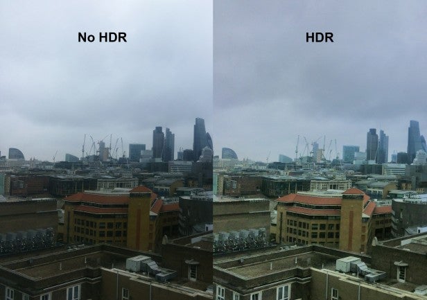 Yotaphone 2 london testComparison of camera images with and without HDR technology.