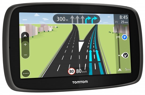 TomTom GO 50TomTom GO 50 GPS navigation system showing route display.