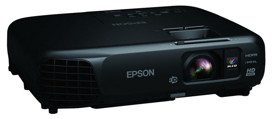 Epson EH-TW570 3D projector on white background.