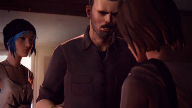 Screenshot from Life is Strange showing characters in confrontation.