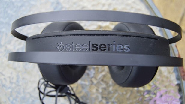 SteelSeries Siberia Elite Prism gaming headset on a surface.