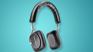 Bowers & Wilkins P5 Series 2 headphones on turquoise background