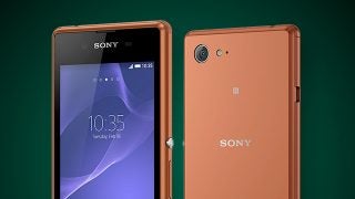 Sony Xperia E3 smartphone front and back view.