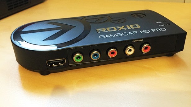 Roxio Game Capture HD Pro device on desk.