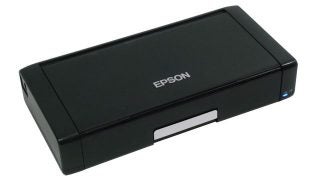 Epson WorkForce WF-100 portable printer on white background.