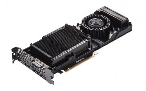 Nvidia GeForce GTX Titan X graphics card on white background
