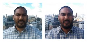 Selfies comparison One M9 vs One M8