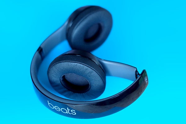 Beats Solo 2 Wireless headphones on blue background