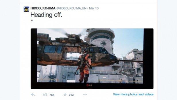 Kojima tweet